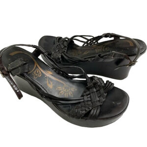 SO Wear It Black Wedge Size 8